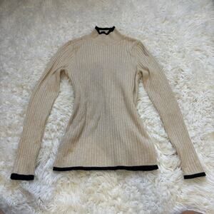 Cream Sweater with Black Details • F&F • Size S